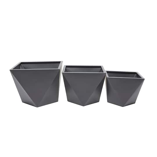 Modern Planter, Set of 3" 18", 16
